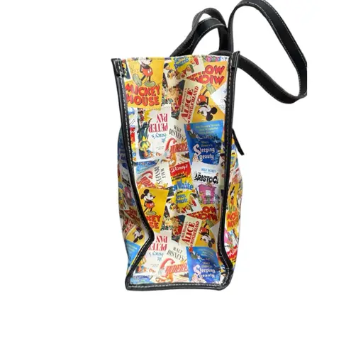 Disney Movie Poster Print Purse Mickey Mouse Vintage Style Shoulder Bag Black