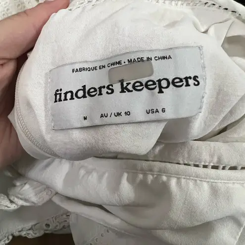 Finders Keepers White Sundays Dress Size Medium $175