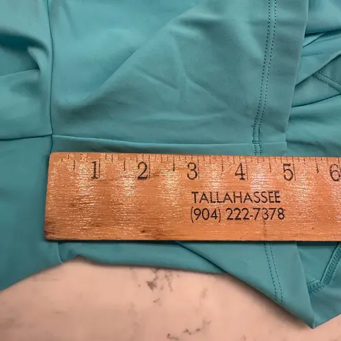 Halara Softlyzero Airy Super High Waisted Yoga Shorts 5" Long Womens L Loka Blue