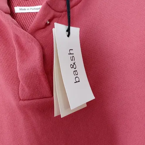 Ba&sh  Short Sleeve Hoodie in Vieuxrose