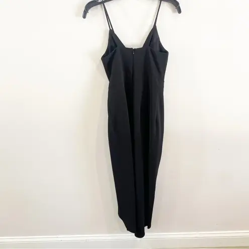 BHLDN Caron Midi Dress Black Size 0 Sleek Formal Cocktail Wedding Guest Chic