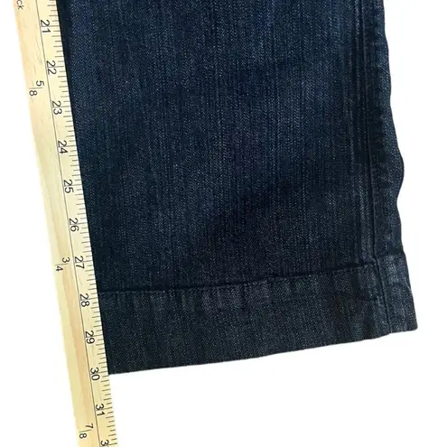 Dockers Sure-Fit Waistband Wide Leg Dark Denim Jeans Women Size 8M Basic Classic