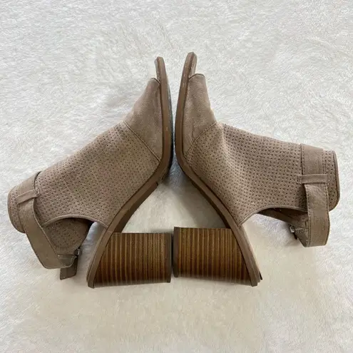 Circus by Sam Edelman Circus Sam Edelman Taupe Kipling Peep Toe Booties 8 Women