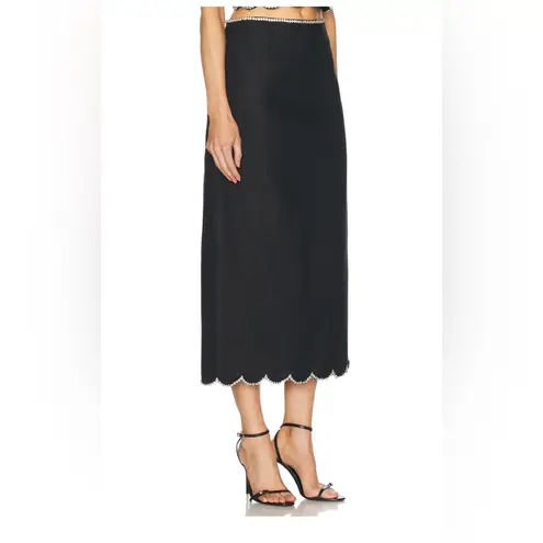 Crush Scalloped Midi Skirt Zimmermann size 2