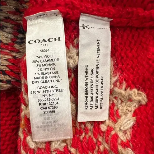 Coach  Motif Crewneck Sweater 1941 SIZE X-SMALL