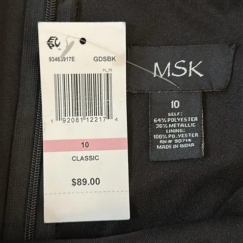 MSK Floral Skirt with R&K Evening Velvet Top Sz 10/12 Black