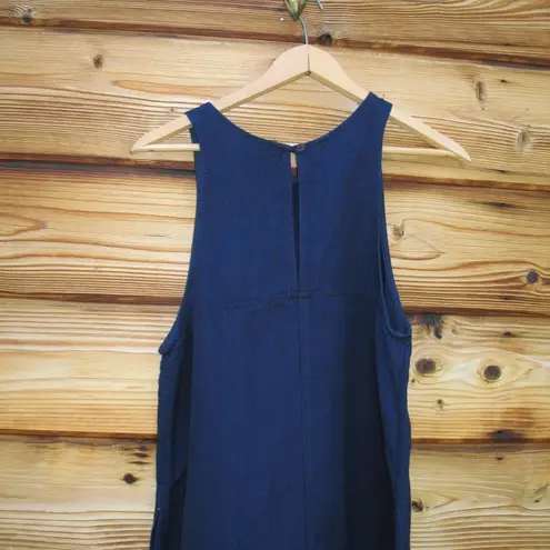 Wilfred Aritzia  Blue Indigo Trompette Linen Dress