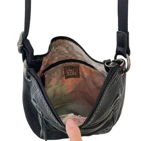 The Sak Sequoia black leather hobo shoulder bag purse