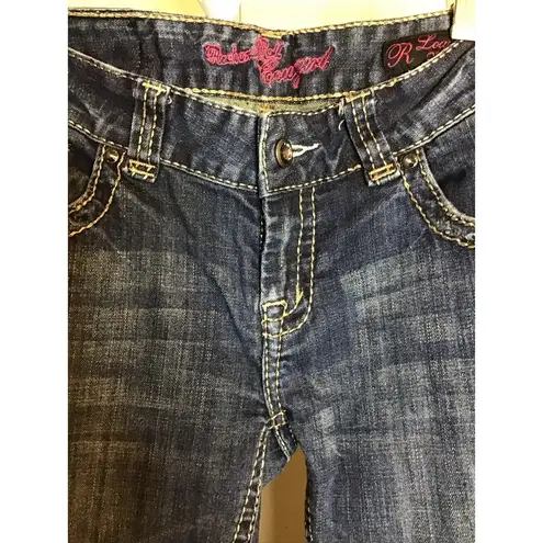 Rock & Roll Cowgirl Women Jeans Sz.29x34 Blue Bling Pocket Cowgirl Rodeo Western