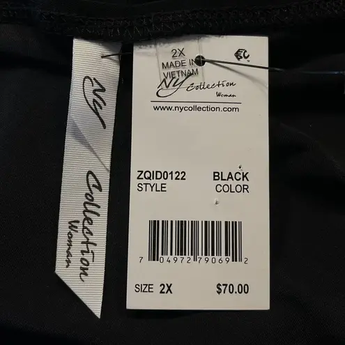 Ny Collection 2X-Large Maxi A-Line Dress Sleeveless Stretch Empire Waist V-Neck