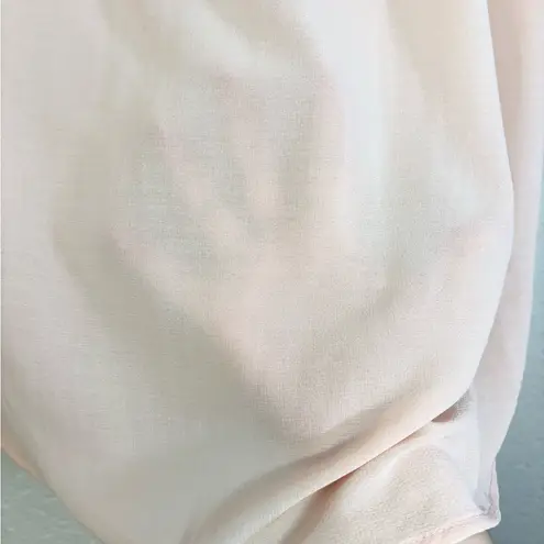 Peach Love California Soft Pink Ruffle Blouse Size L