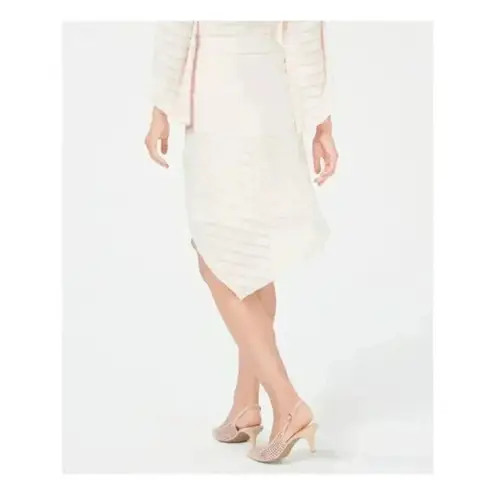 Alfani Pink Textured Asymmetrical Hem Skirt NEW Size 6