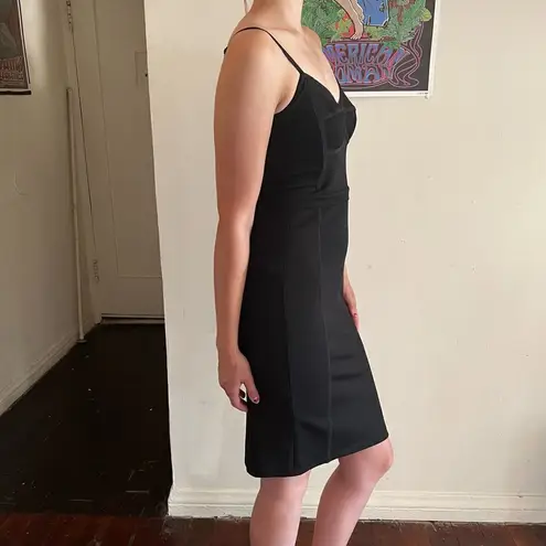 T by Alexander Wang Black Bodycon Corset Mini Dress 90s Style 2/XS EUC