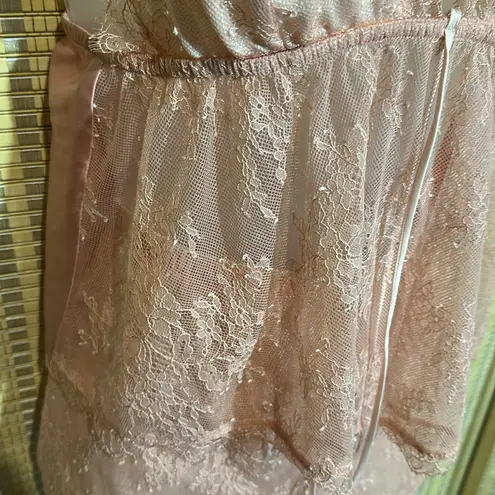 Victoria's Secret  Pink Lacy Two Piece CroppedCami Teddy & Sleep Shorts Set Large