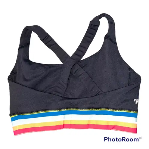 IVL Collective Black Striped Sports Bra size 6