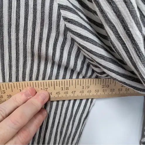 Elan Pinstripe Cover-Up Romper Size Medium