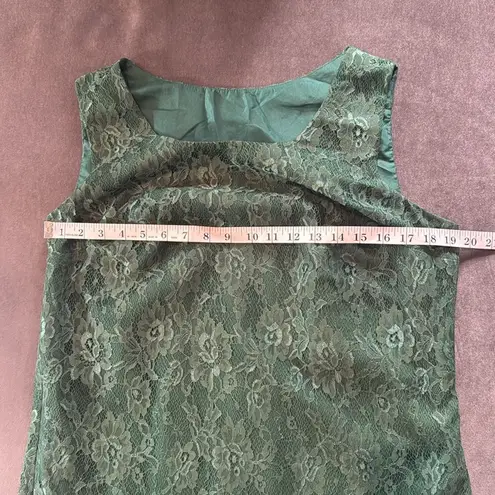 Women’s Green Lace & Chiffon 3 Piece Formal Pant Suit Mother of the Bride 16 NEW