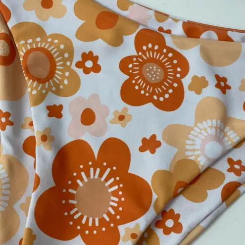 Aurelle Swim X McCall Mitchell White and Orange Floral Bikini