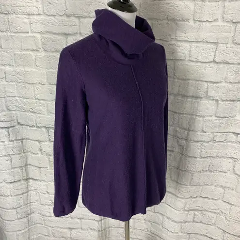 Calvin Klein Jeans women L Longsleeve pullover turtleneck sweater purple