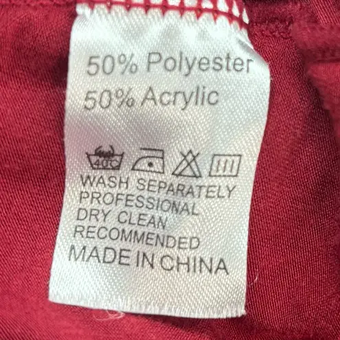 Avid Love L Babydoll Chemise with Lace Trim Neglige Lingerie Red Size L