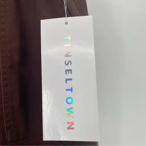 Tinseltown Juniors' Utility Joggers in Chocolate Brown Size 15