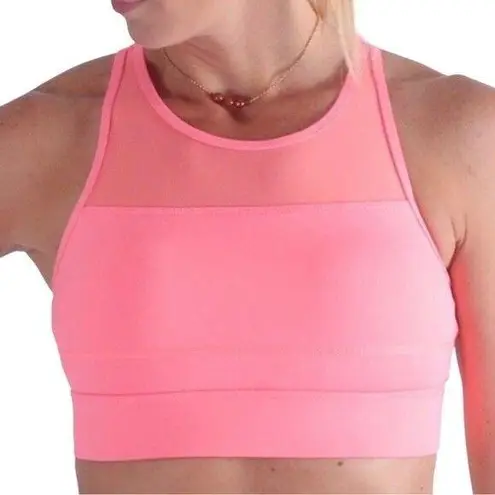Zyia NWT Active Hot Coral Pink All Star Sports Bra One More Rep Size Small NEW