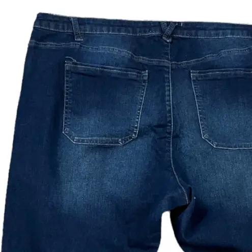 Democracy Jeans Seamless Ankle Skimmer High Rise Dark Wash Women's Size 22 Plus