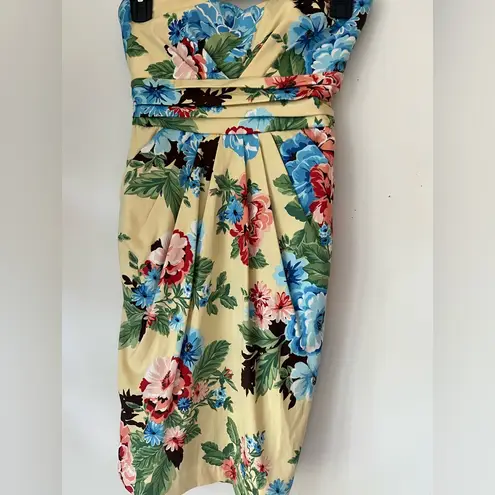 Teeze Me Strapless Floral Print Dress Size 7 (2-4) regular women’s
