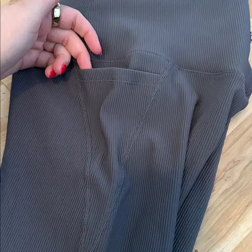 BuffBunny Collection Ribbed Biker Shorts Grey Medium Gray