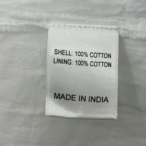 Ivy City Co NWT Antoinette Wrap Dress Women’s Size Large White Cotton Maxi