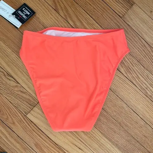 Salt + Cove Solid‎ High Cut Bikini Bottoms Swimsuit Orange Junior Medium Size undefined