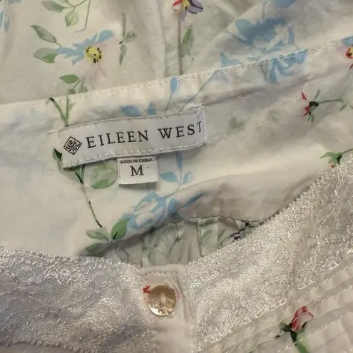 Eileen West Garden Of Dreams Nightgown Medium White Floral Cottagecore Feminine