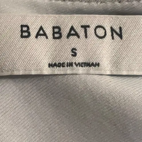 Babaton Women's Light Gray V-Neck Bodysuit Sleeveless Stretch Basic Size Small