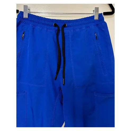 Jaanuu  Women's Ryla Blue Scrub Pant J85003 Size Small EUC Slim Mid-Rise