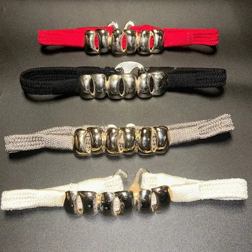 Women's Bundle Set of 4 Red Black White Brown Gold