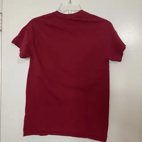 Miller High Life red embroidered crew neck short sleeve tshirt size small