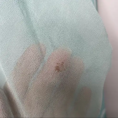 ESCADA SPORT Jacket Womens Large Athleisure Tie Dye Lightweight Silk Hooded Luxe Blue