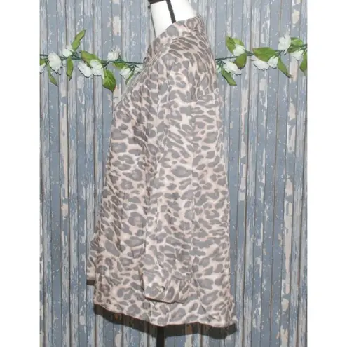 Est. 1946 NWT Cato Women's Plus 22W 24W Animal Print Button Up Shirt Top Long Sleeve Casual