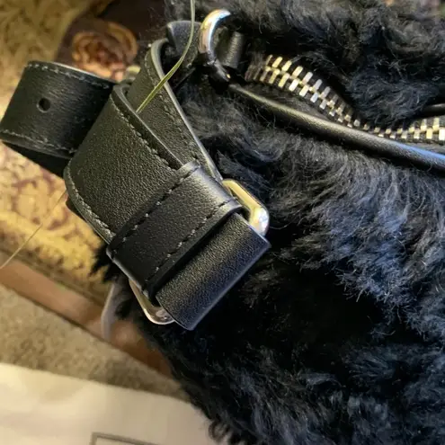 Moschino Authentic Fur/Leather zip belt bag