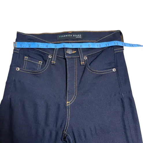 Veronica Beard Kate 10 Inch Skinny Jeans Dark indigo Wash Size 25 EUC
