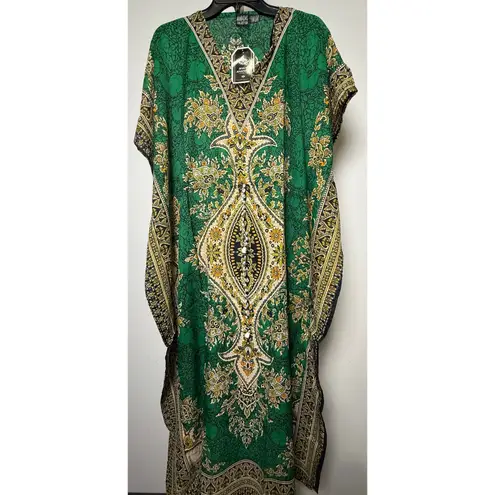 Women's Kaftan Print Kimono Stylish Loungewear, Beach Cover