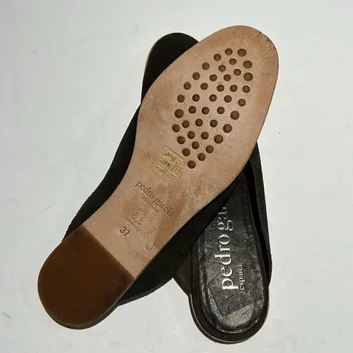 Pedro Garcia Womens Suede Loafer Mule shoes sz 37/7. B64 Green