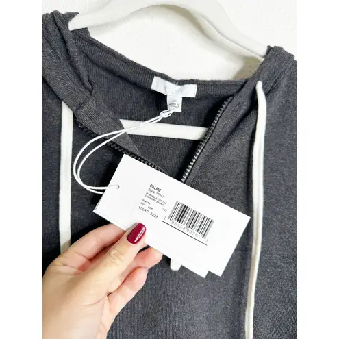 Johnny Was NWT Calme Washable Cotton Cashmere Sporty Half Zip Hoodie Sweater XS