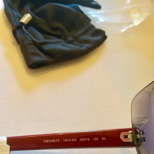 Dolce & Gabbana DG8075 women's reflective lens acetate violet frame sunglasses