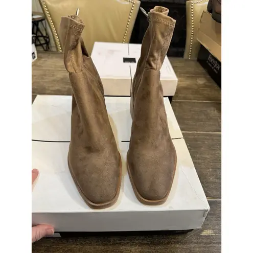 Dolce Vita Boots Womens Size 10 Indiga Truffle Stella Suede Brown Slouch