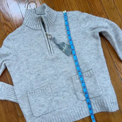 Marled Reunited Clothing NWT  Quarter Zip Sweater Gray Size XS