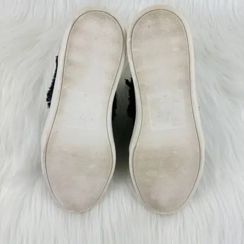 Giuseppe Zanotti Women’s Black Satin Frayed Edge Wedge Sneakers Shoes EU38 US7