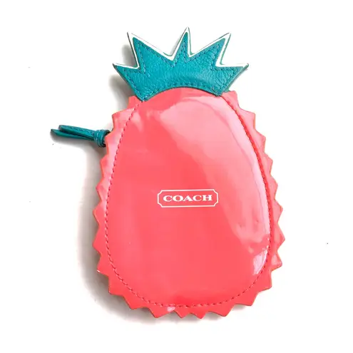 Coach Pineapple Coin Purse Pink 25 67 Off Retail From Jessica