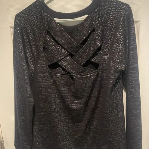 INC Black and silver  concept sweater