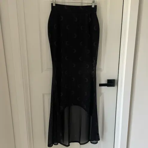 KILLSTAR  NWT High Low Moon Star Mesh Maxi Skirt Serenade of Shadows